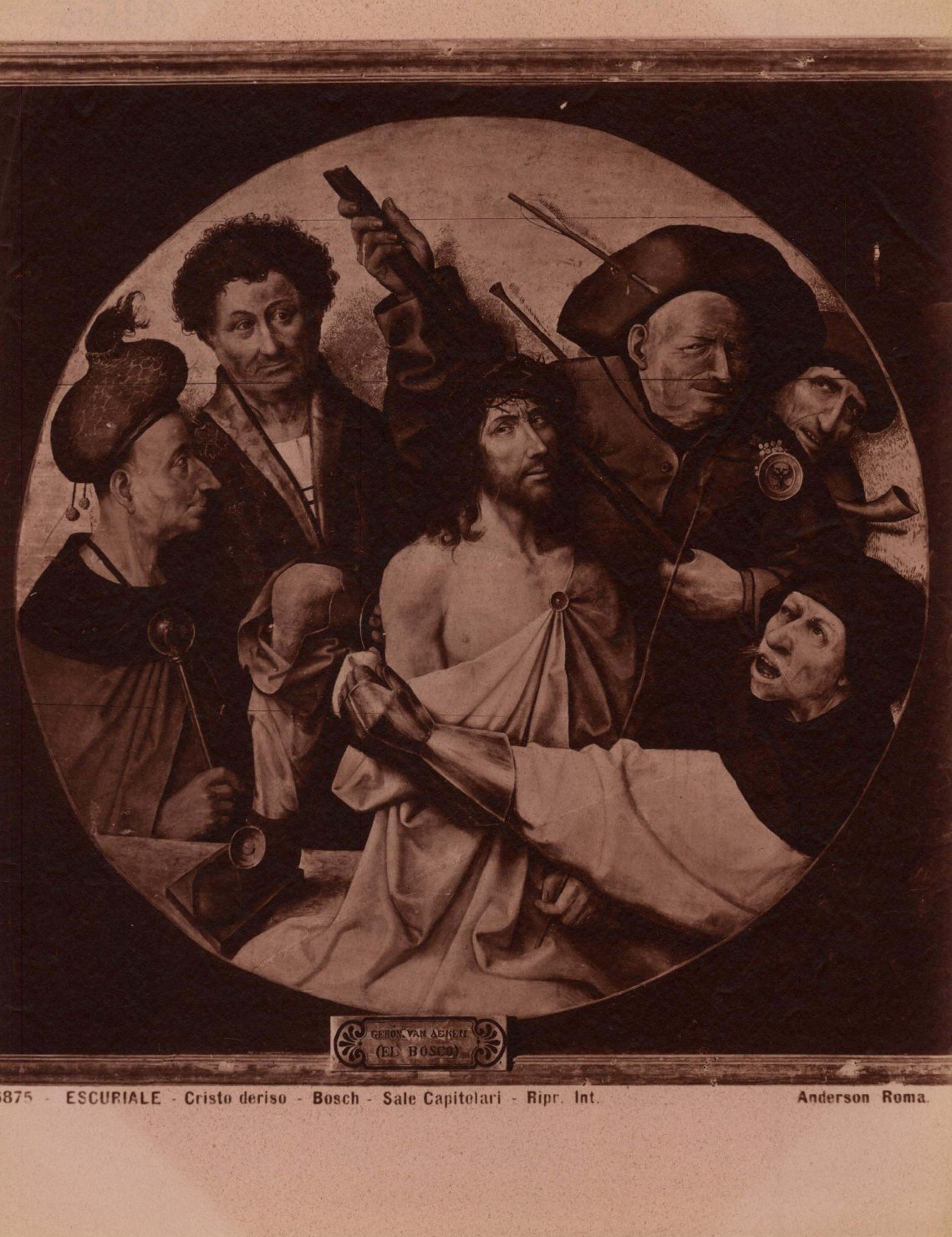 Cristo coronato di spine - Dipinti (positivo) di Bosch, Hieronymus, Anderson, Domenico (ditta) (XIX/ XX)