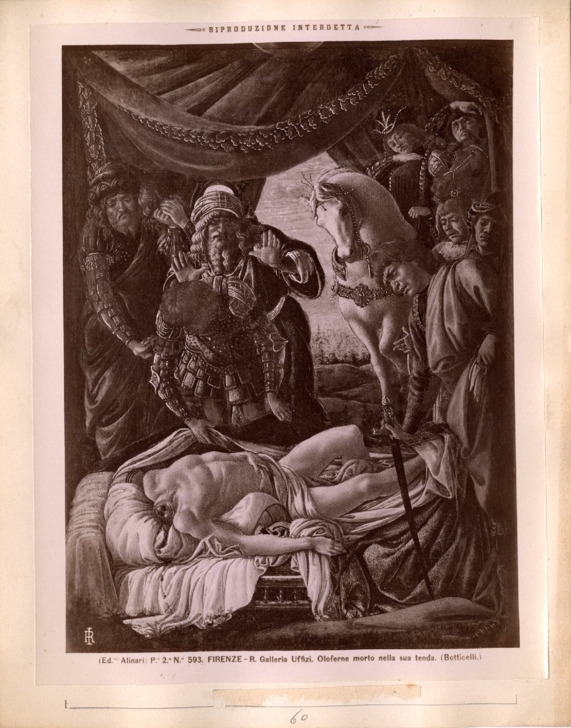 Scoperta del cadavere di Oloferne - Dipinti (positivo) di Botticelli, Sandro, Fratelli Alinari (ditta) (XIX/ XX)