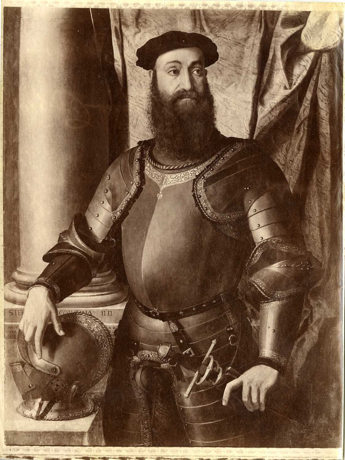 Ritratto di Stefano IV Colonna - Dipinti (positivo) di Bronzino, il, Istituto Italiano d'Arti Grafiche di Bergamo (XIX/ XX)