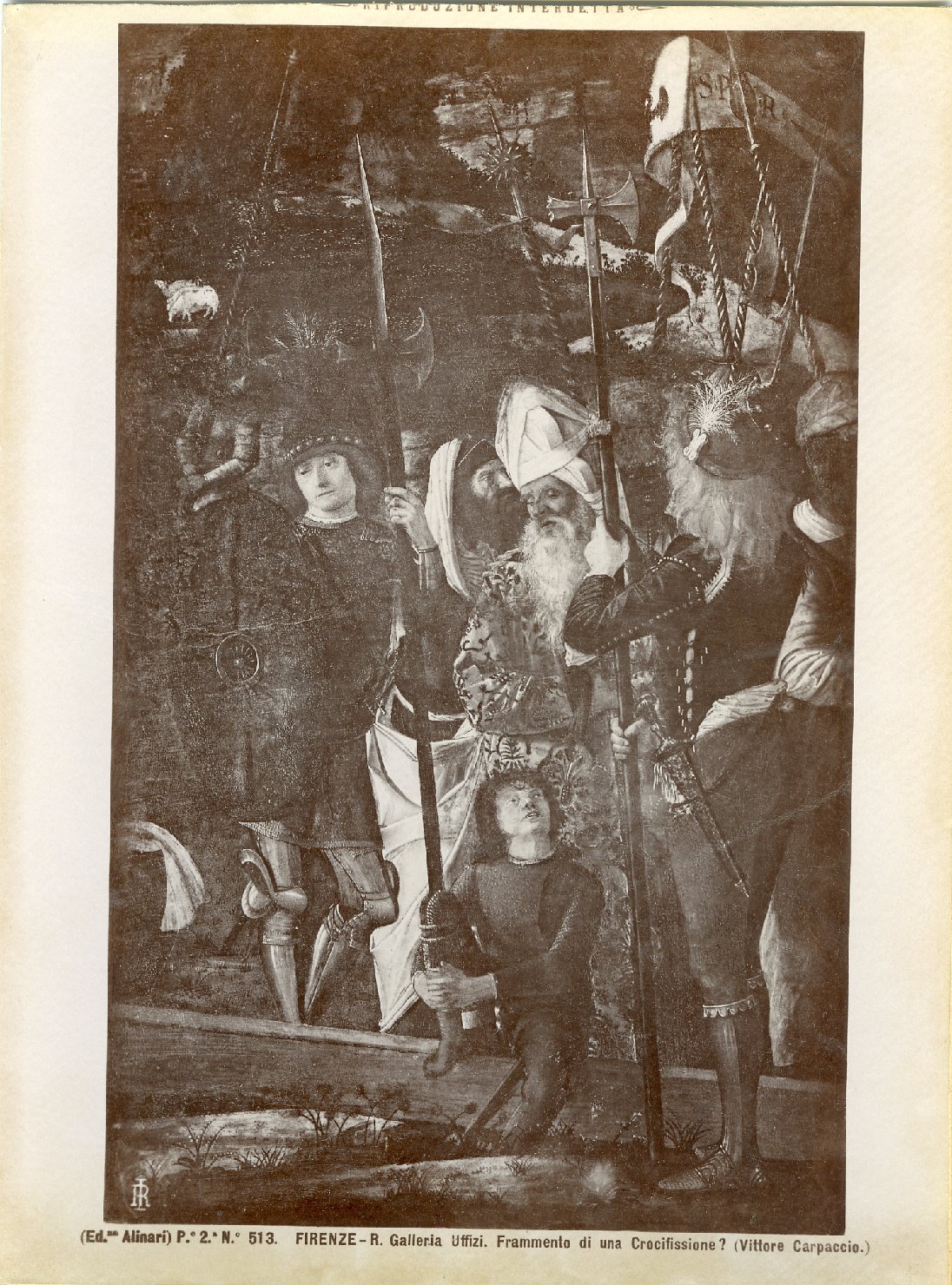 Gruppo di armigeri - Dipinti (positivo) di Carpaccio, Vittore, Fratelli Alinari (ditta) (XIX/ XX)