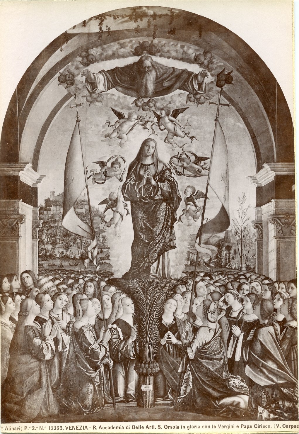 Storie di Sant'Orsola - Sant'Orsola in gloria - Dipinti (positivo) di Carpaccio, Vittore, Fratelli Alinari (ditta) (XX)