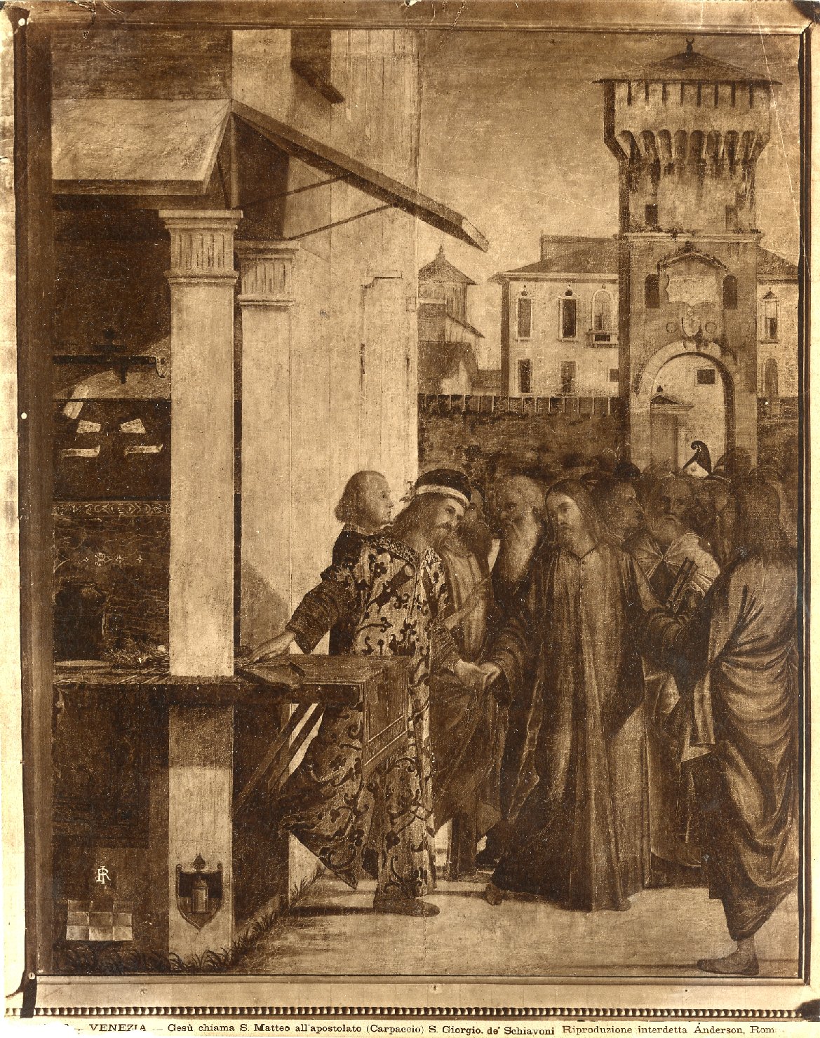 Vocazione di San Matteo - Dipinti (positivo) di Carpaccio, Vittore, Anderson, Domenico (ditta) (XIX/ XX)