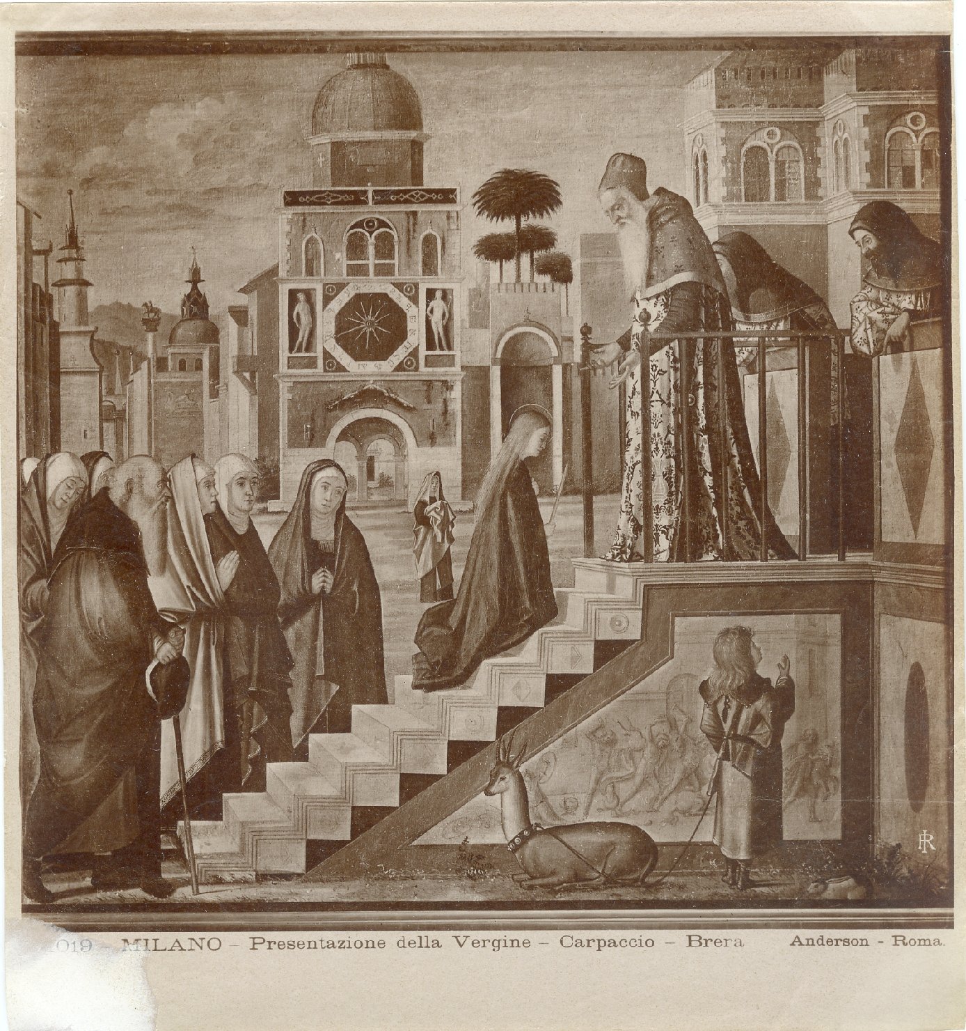 Presentazione della Vergine al Tempio - Dipinti (positivo) di Carpaccio, Vittore, Anderson, Domenico (ditta) (XIX/ XX)