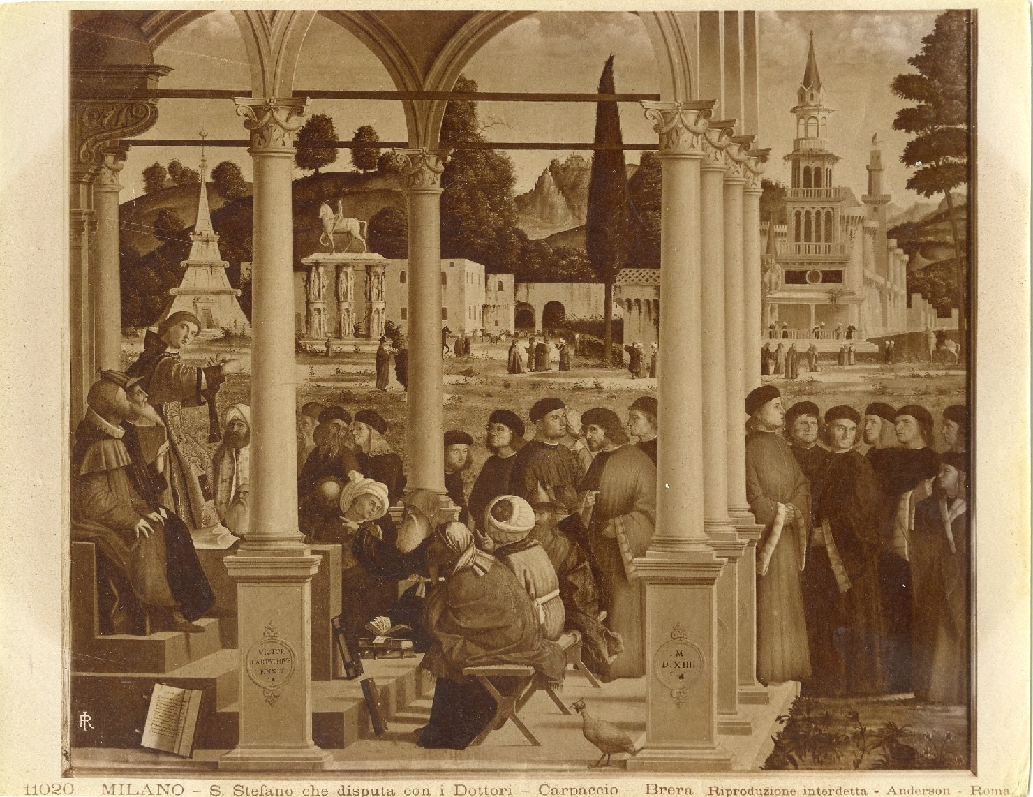 Disputa di S. Stefano fra i Dottori nel Sinedrio - Dipinti (positivo) di Carpaccio, Vittore, Anderson, Domenico (ditta) (XIX/ XX)