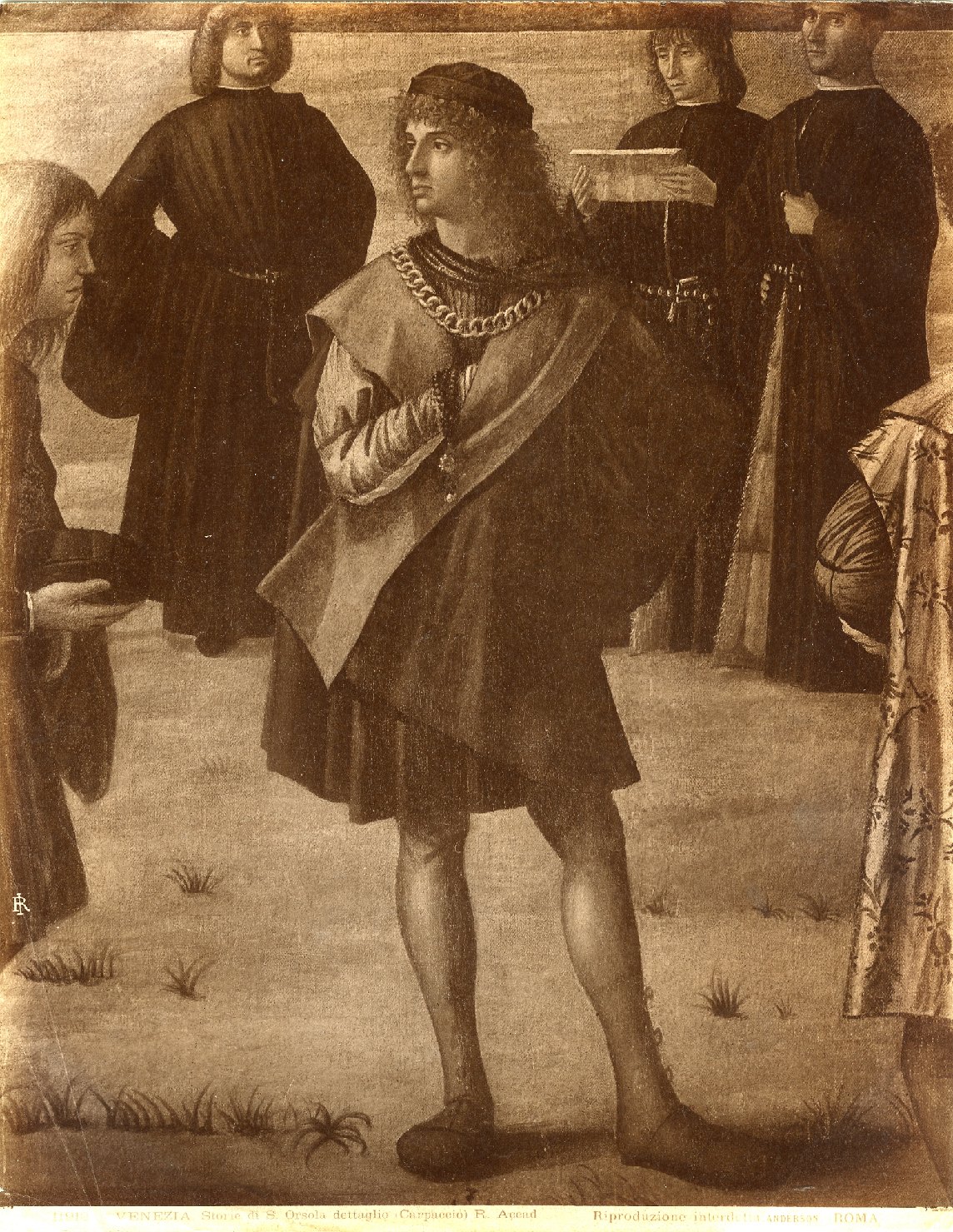 Storie di Sant'Orsola - Ritorno degli Ambasciatori alla corte d'Inghilterra - Dipinti (positivo) di Carpaccio, Vittore, Anderson, Domenico (ditta) (XIX/ XX)