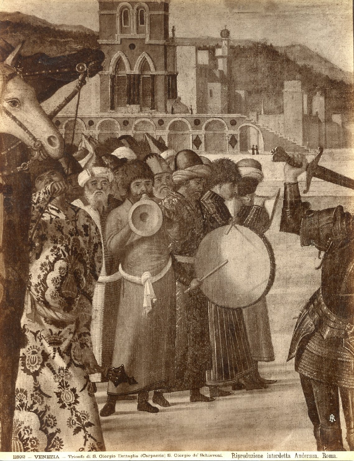 San Giorgio e il drago - Dipinti (positivo) di Carpaccio, Vittore, Anderson, Domenico (ditta) (XIX/ XX)