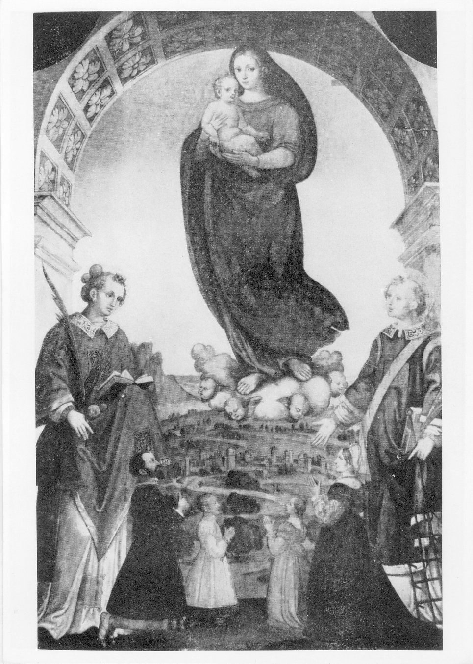 Madonna con Bambino e santi - Dipinti (positivo) di Campi, Galeazzo, Anonimo (XX)