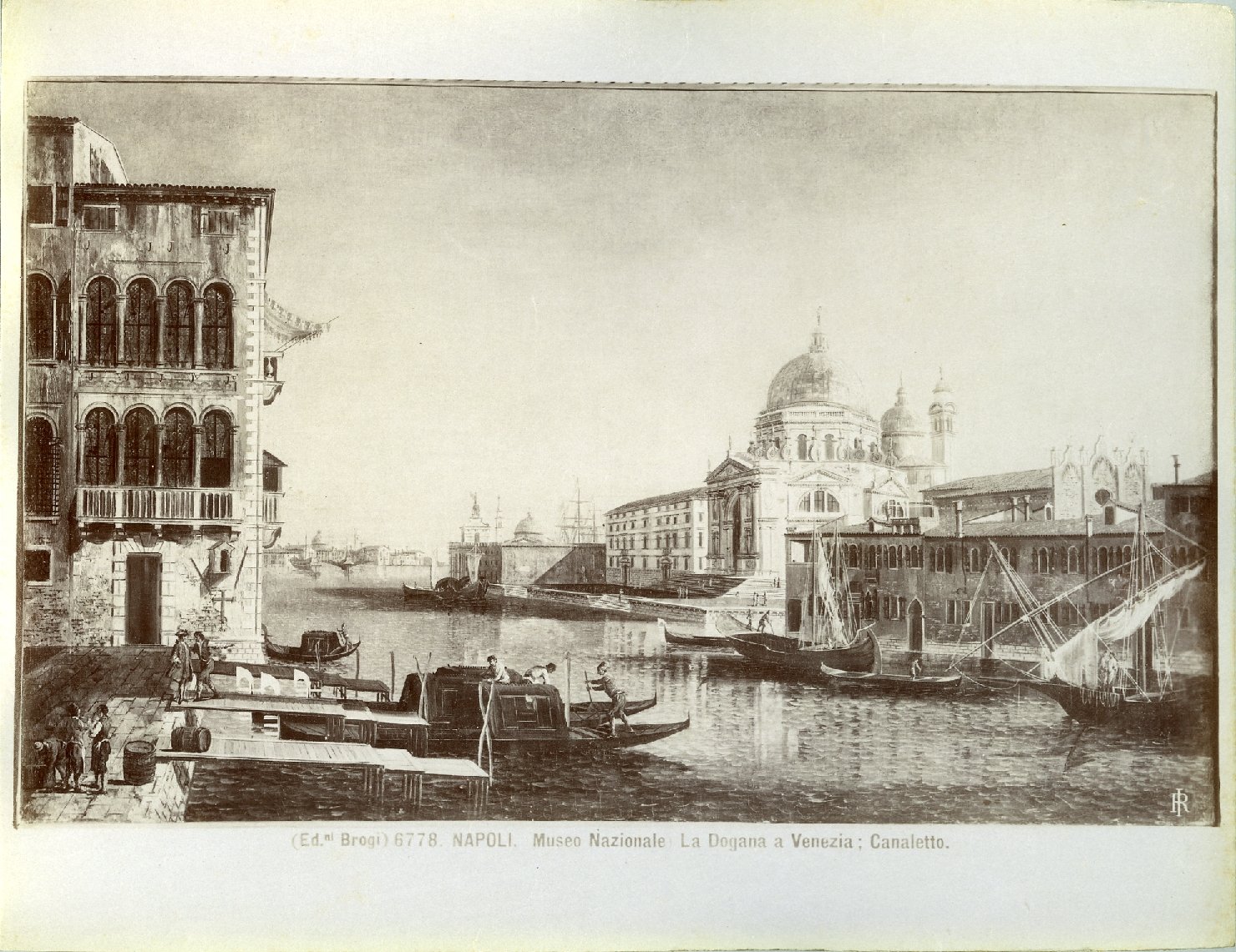 Veduta del Canal Grande verso la Salute da Santa Maria del Giglio - Dipinti (positivo) di Canaletto, il, Brogi, Giacomo (XIX/ XX)