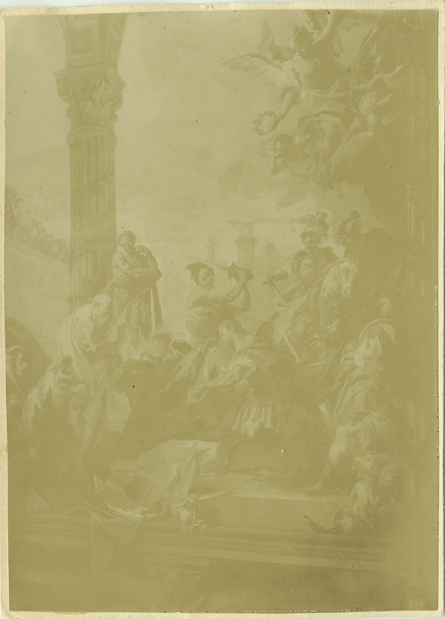 Supplizio di San Secondo - Affreschi (positivo) di Carlone, Carlo Innocenzo, Gallina, F.F (XIX/ XX)