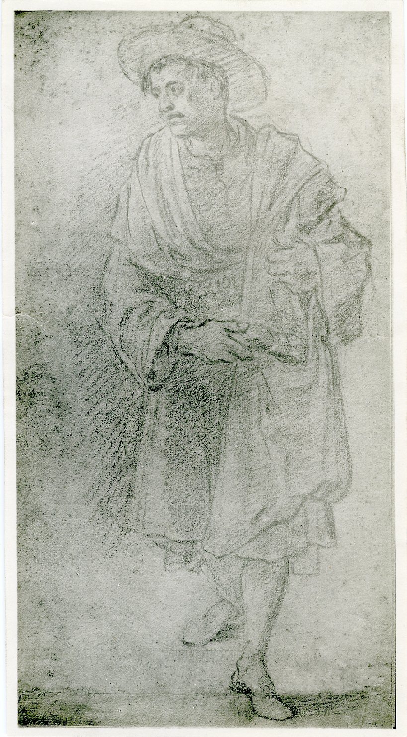 Figura d'uomo - Disegni (positivo) di Carracci, Annibale, Anonimo (XX)