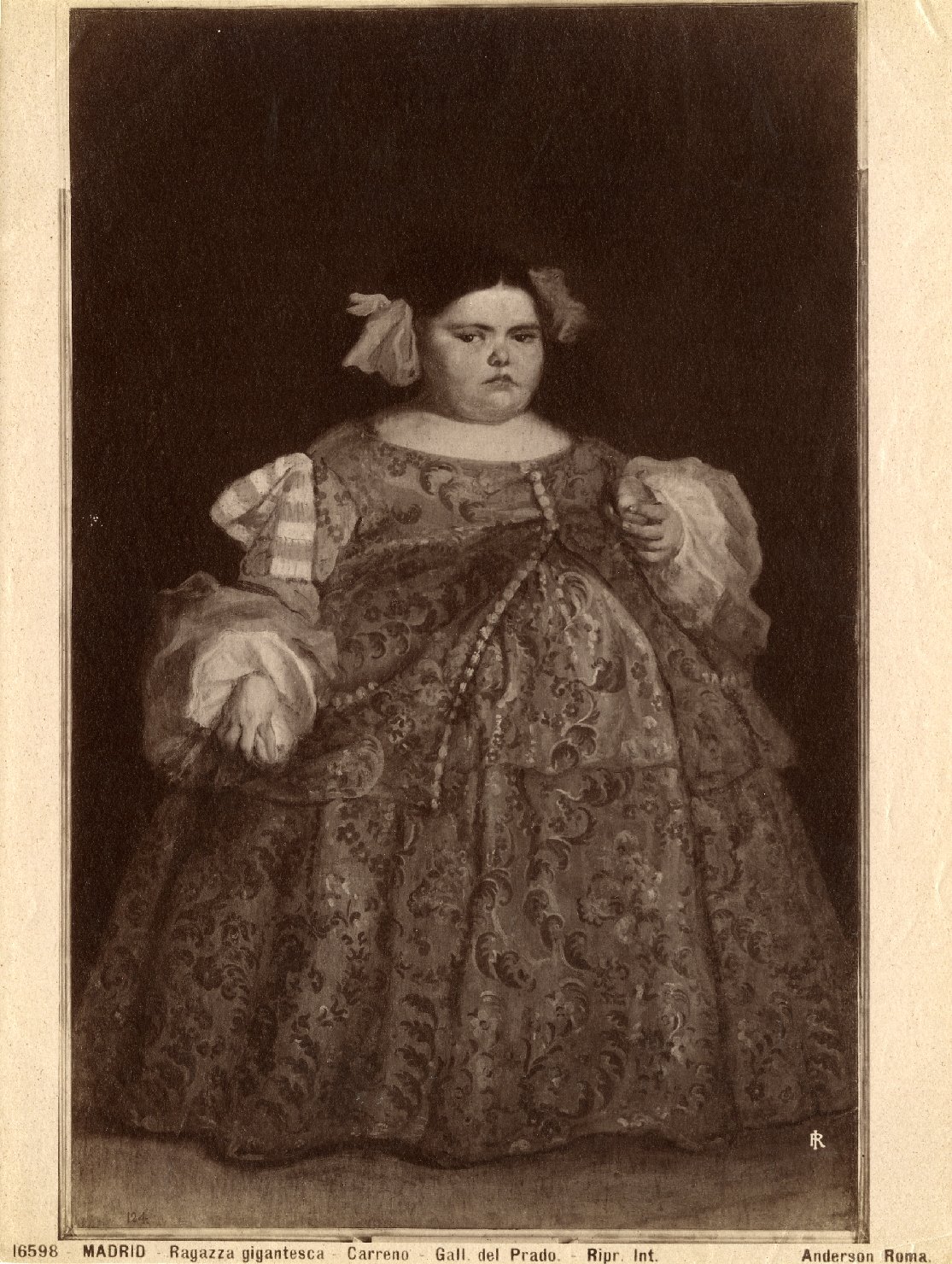 Ritratto di Eugenia Martínez Vallejo - Dipinti (positivo) di Carreno de Miranda, Juan, Anderson, Domenico (ditta) (XIX/ XX)