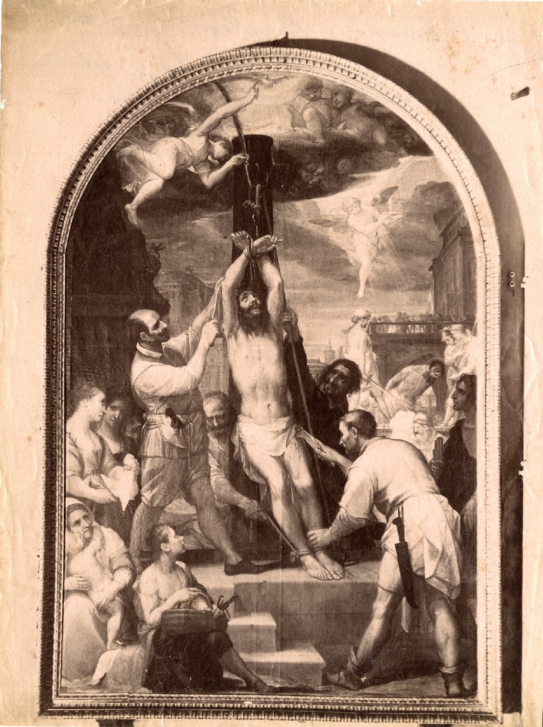 Il martirio di San Bartolomeo - Dipinti (positivo) di Casolani, Alessandro, Lombardi, Paolo (XIX)