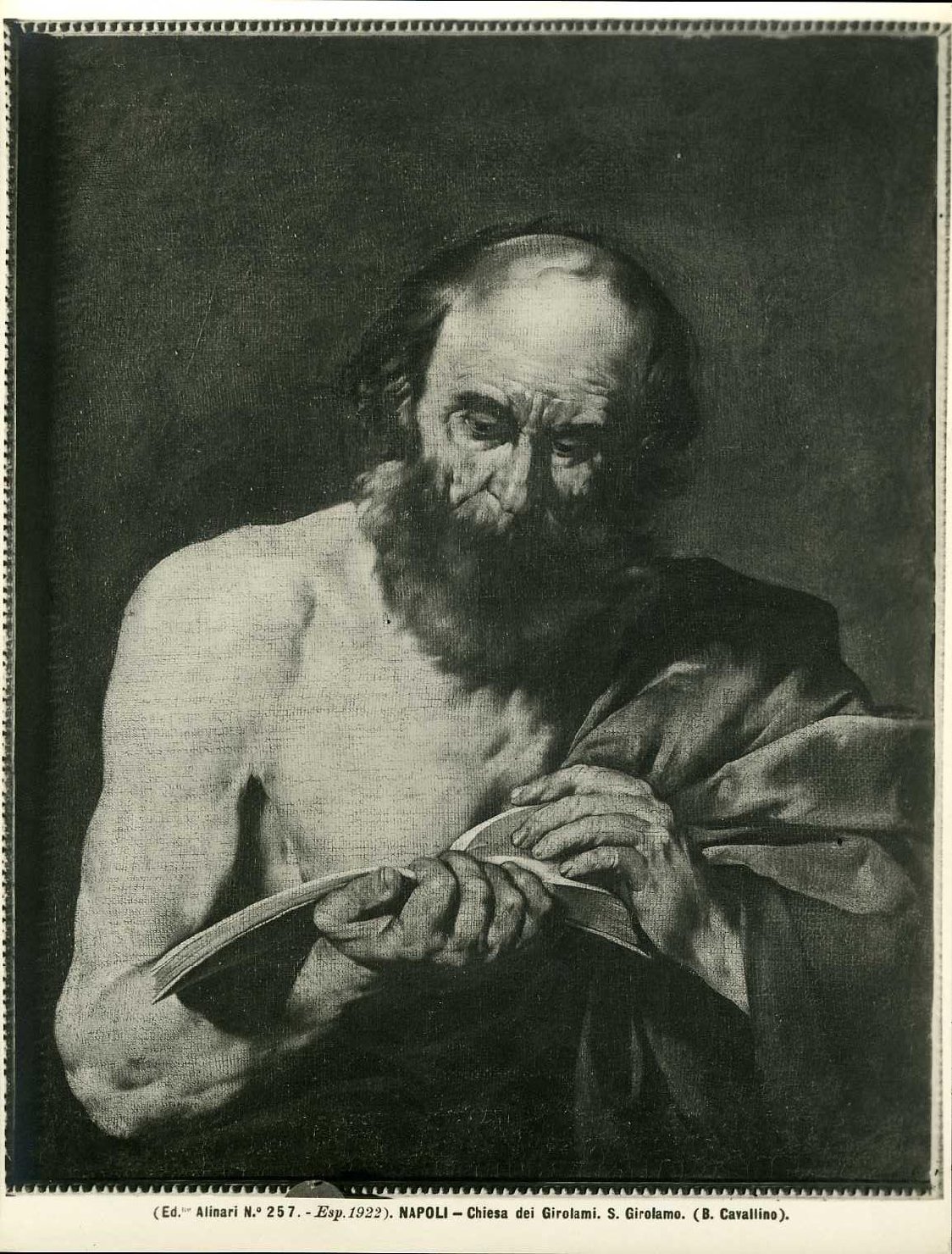 San Girolamo - Dipinti (positivo) di Cavallino, Bernardo, Fratelli Alinari (ditta), Fratelli Alinari I.D.E.A. S.p.A (ditta) (XX)