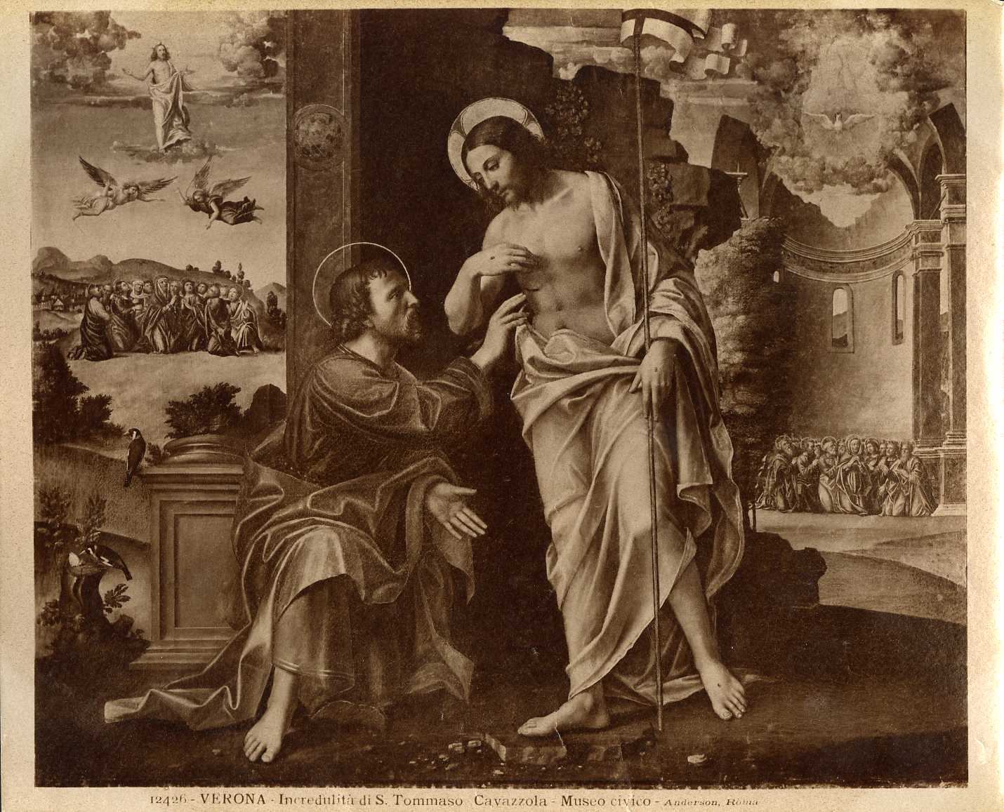 Incredulità di San Tommaso - Dipinti (positivo) di Cavazzola, Anderson, Domenico (ditta) (XIX/ XX)