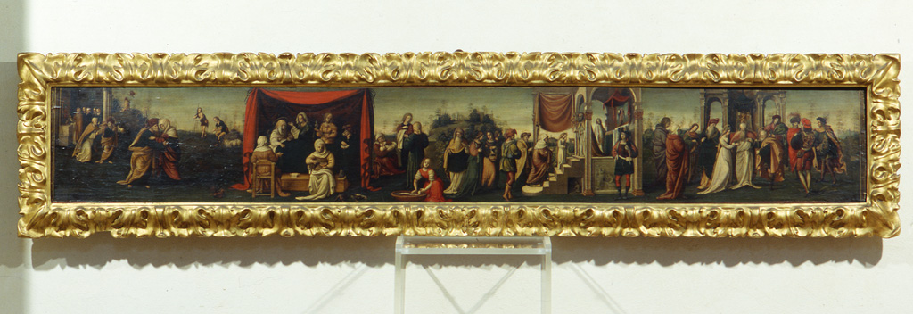 episodi della vita della Vergine (dipinto) di Aspertini Amico (sec. XVI)