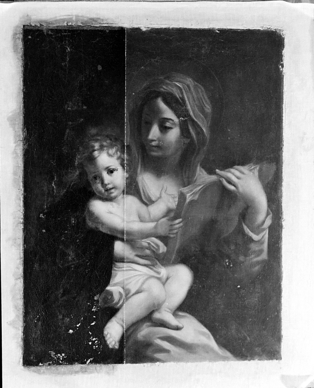 Madonna con Bambino (dipinto) di Cignani Carlo (cerchia) (fine sec. XVII)