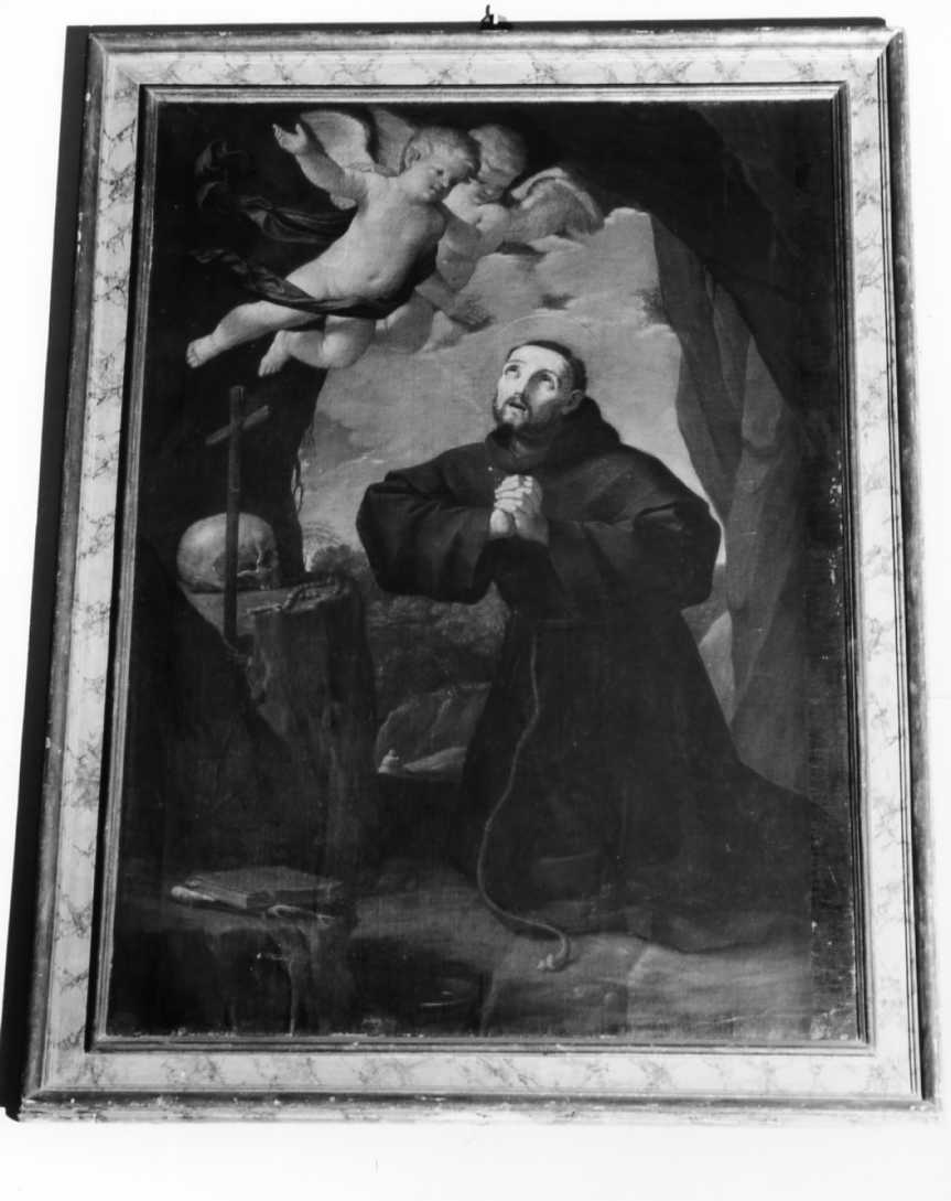 Madonna con Bambino in gloria, San Giovanni, San Luca, San Benedetto e San Pietro Celestino (dipinto) di Procaccini Ercole il Vecchio (terzo quarto sec. XVI)