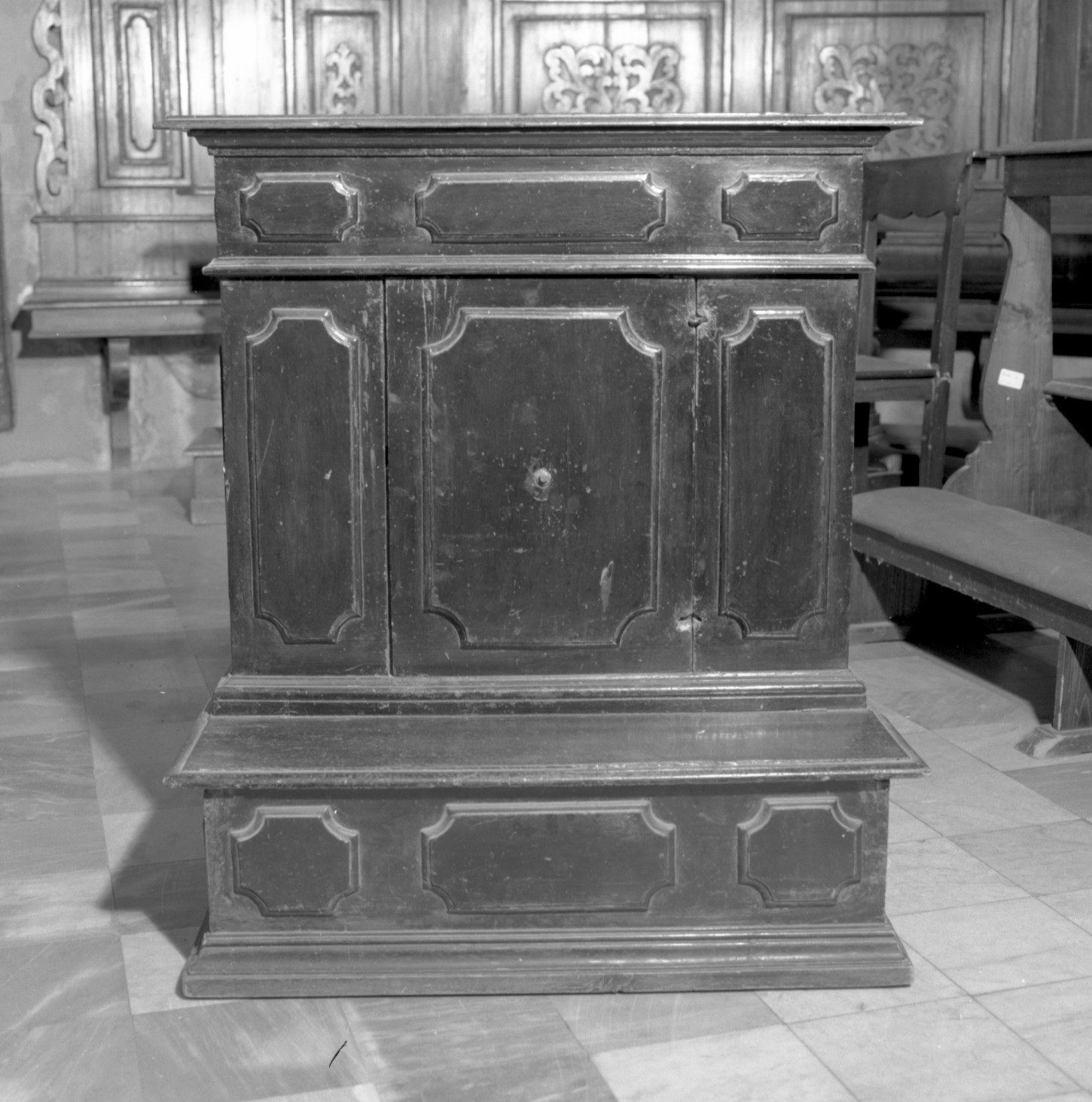 inginocchiatoio - bottega emiliana (sec. XVIII)