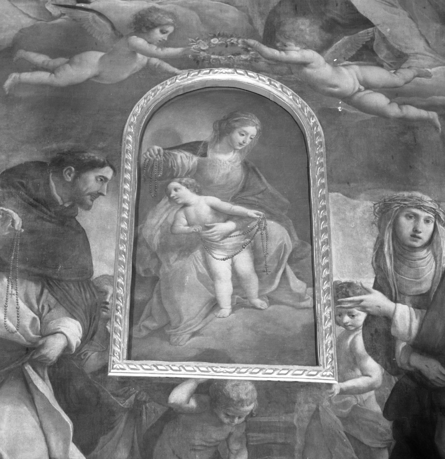 Madonna con Bambino (dipinto) di Tiarini Alessandro (primo quarto sec. XVII)