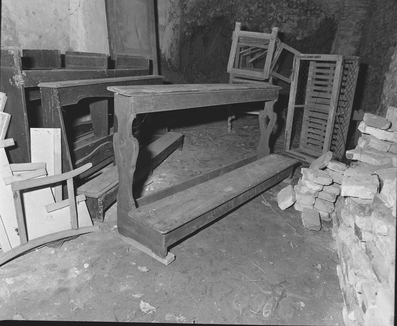 panca con inginocchiatoio - bottega bolognese (sec. XVIII)