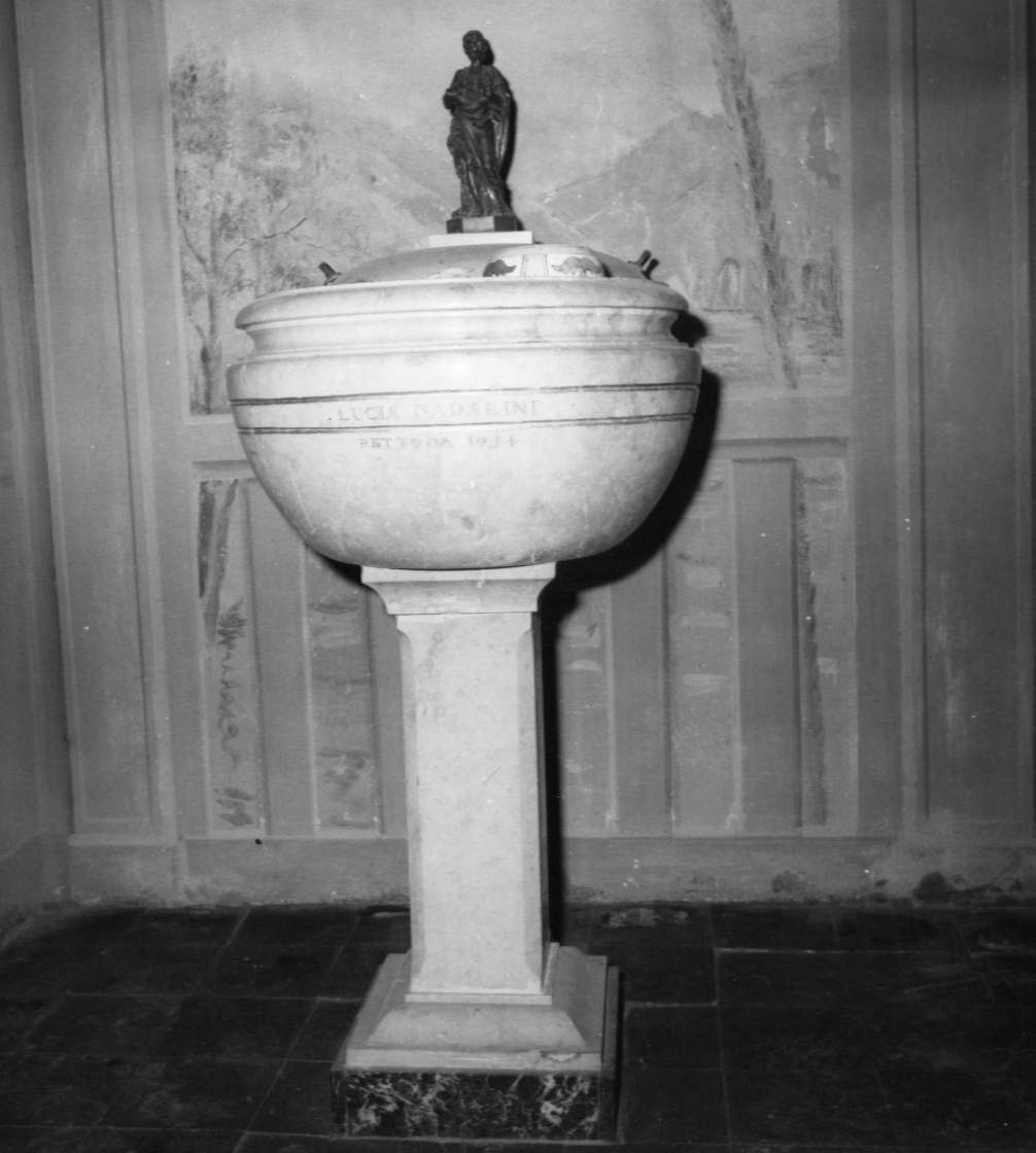 fonte battesimale - bottega bolognese (sec. XIX)