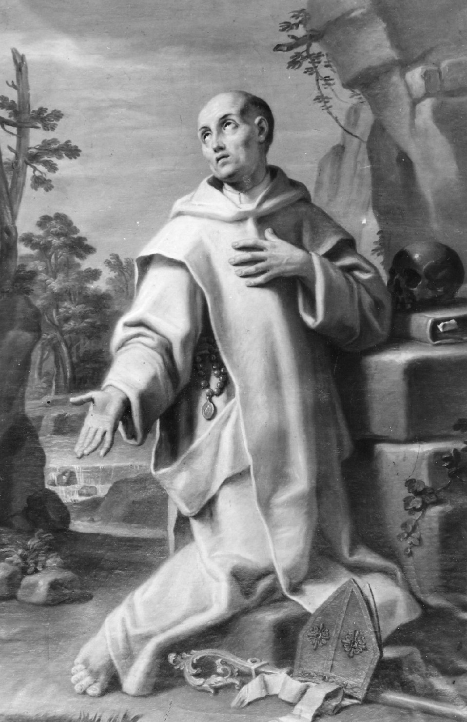 santo certosino (dipinto) - ambito bolognese (primo quarto sec. XVII)