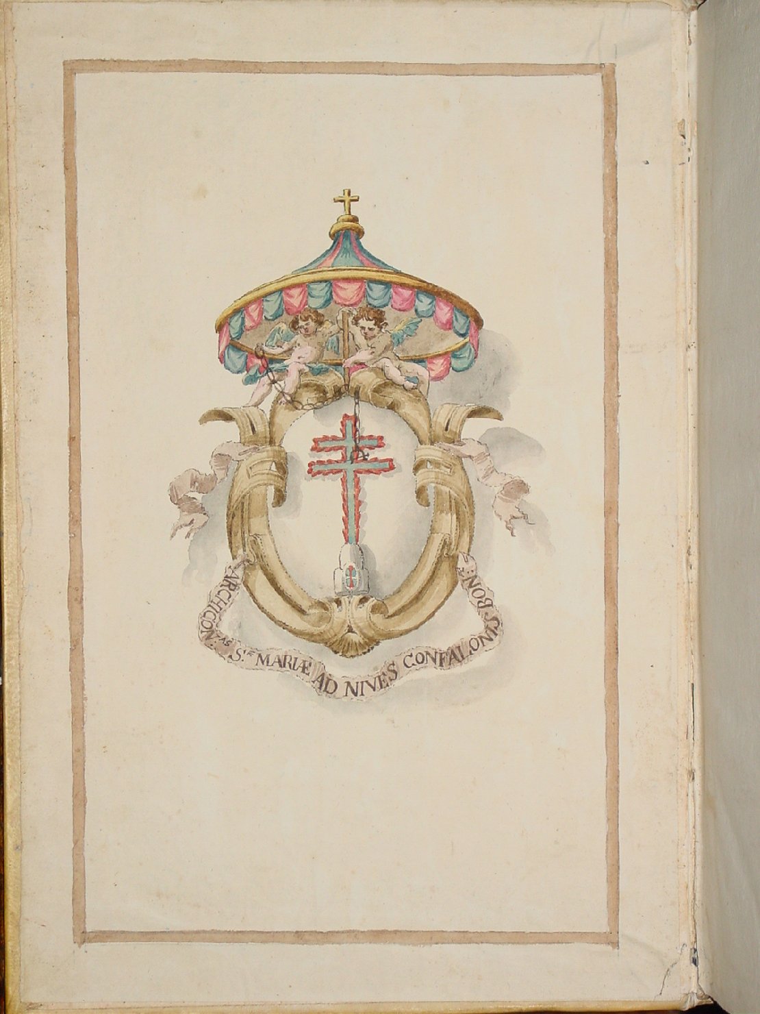 coperta di libro liturgico - ambito bolognese (sec. XVIII)