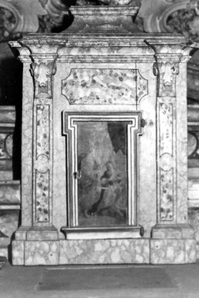 ultima comunione della Madonna (sportello di tabernacolo) - ambito bolognese (secondo quarto sec. XVIII)