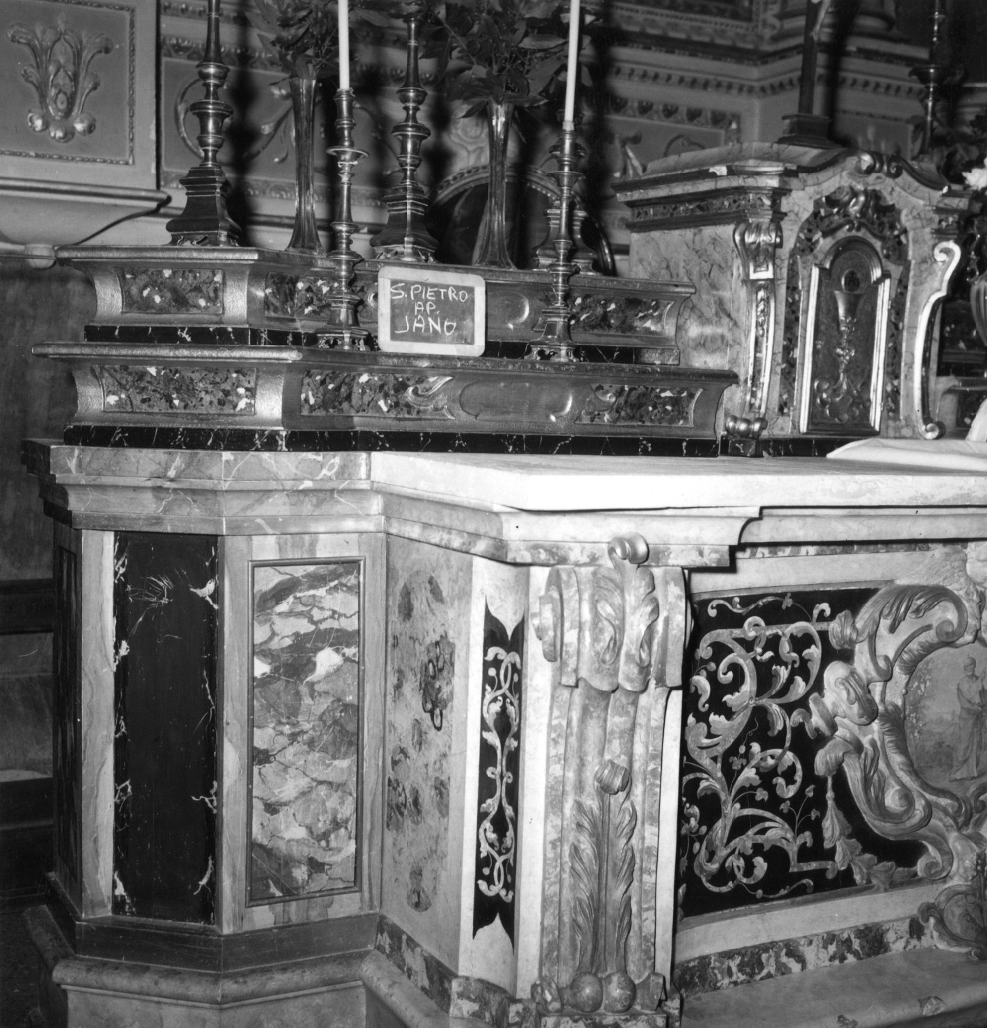 altare - bottega bolognese (sec. XVIII)