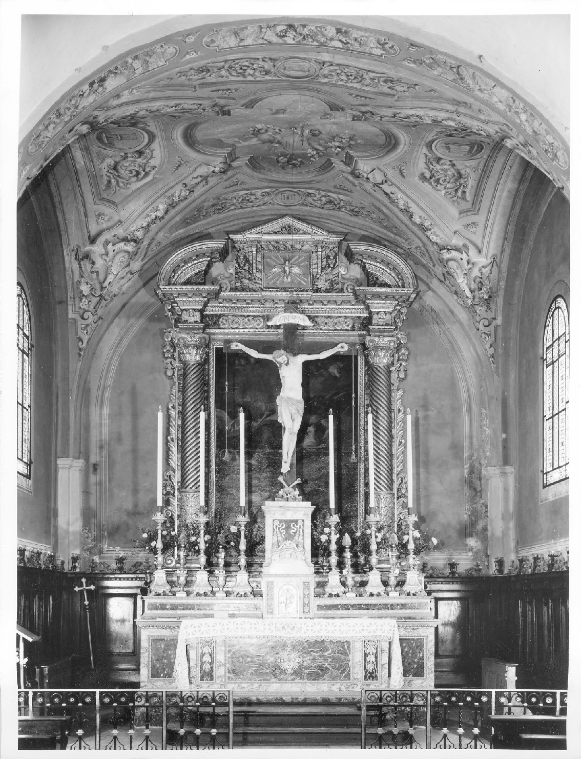 candeliere d'altare, serie - bottega italiana (sec. XIX)