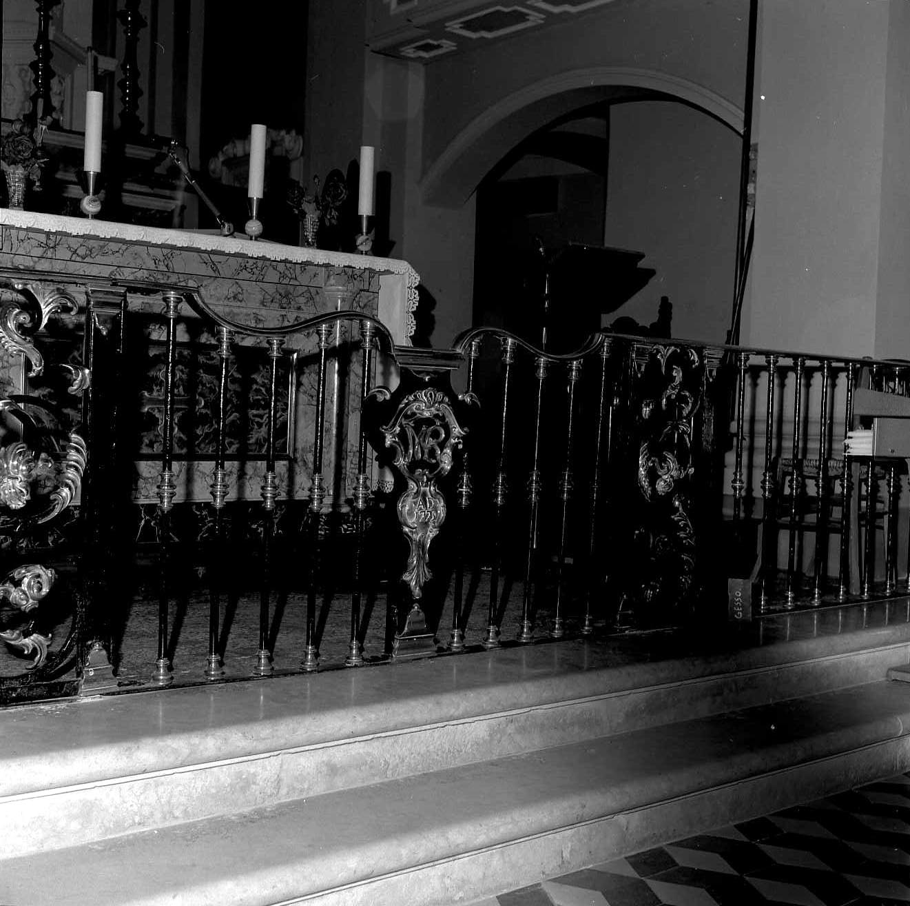 cancellata del presbiterio - bottega italiana (sec. XVIII)