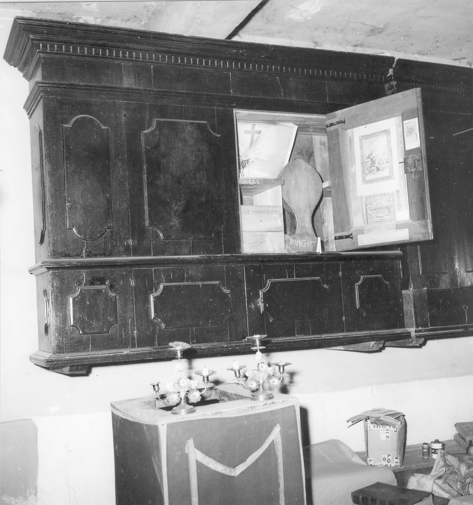 mobile da sacrestia - bottega italiana (sec. XVII)