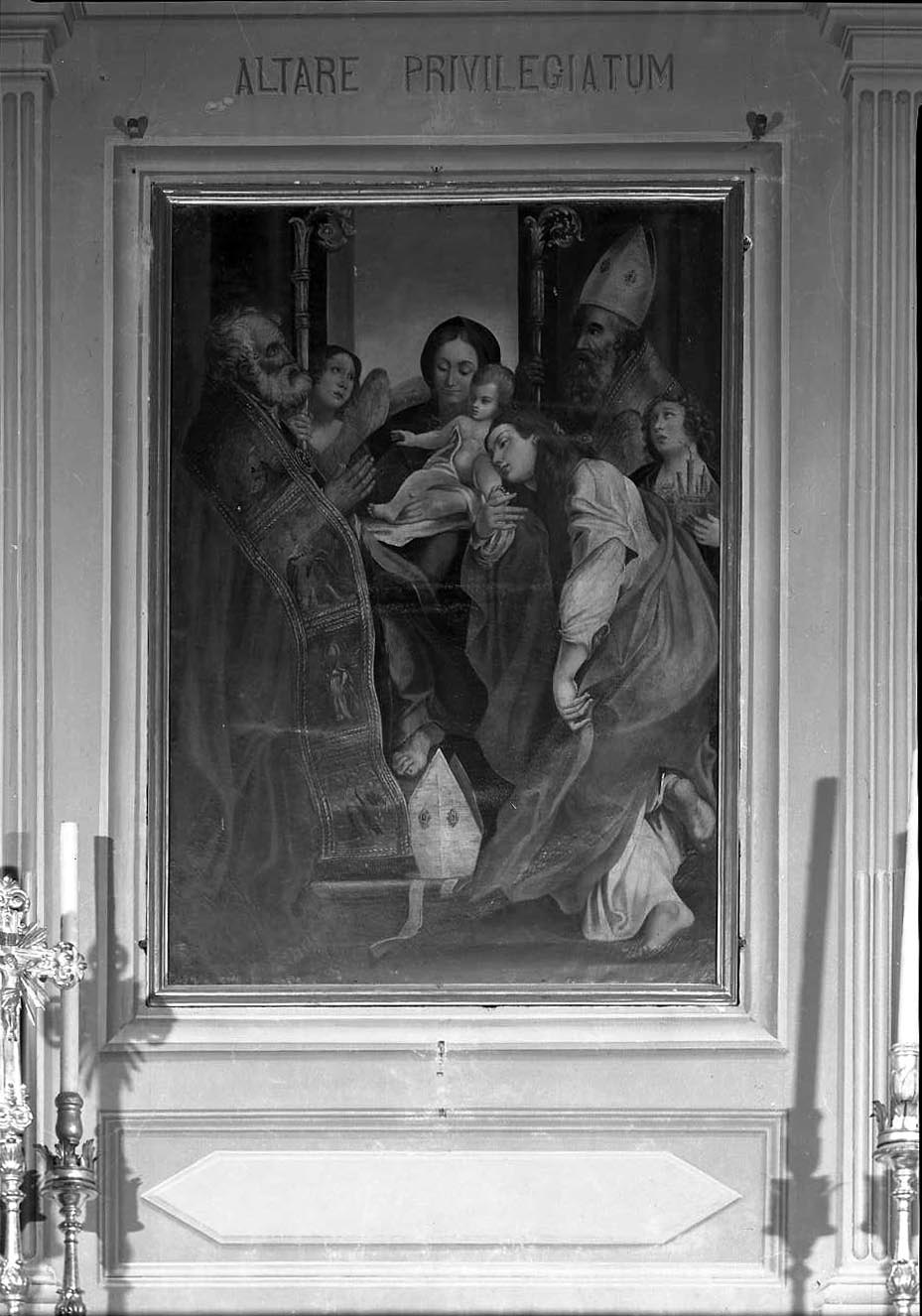 Madonna con Bambino e Santi (pala d'altare) - scuola bolognese (sec. XVI)