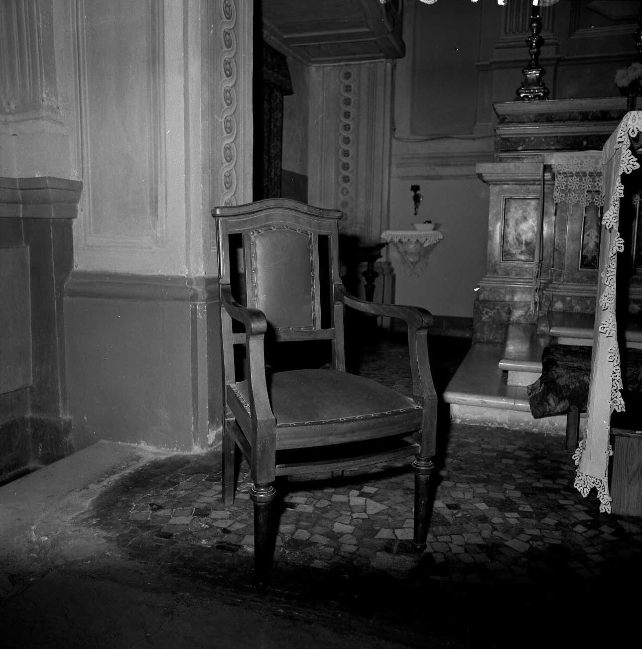 poltrona del celebrante - bottega italiana (secc. XVIII/ XIX)