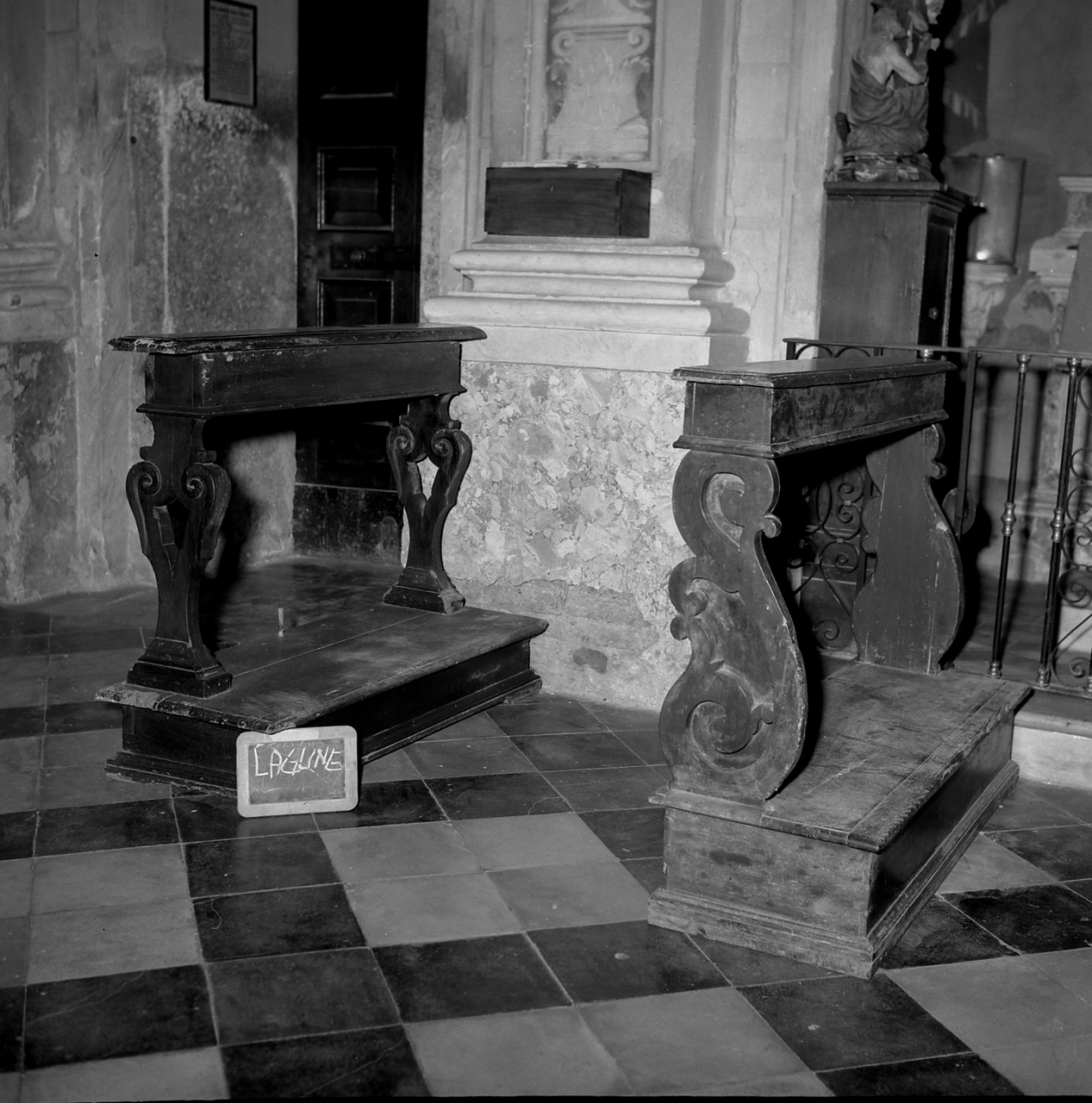 inginocchiatoio - bottega emiliana (sec. XVIII)