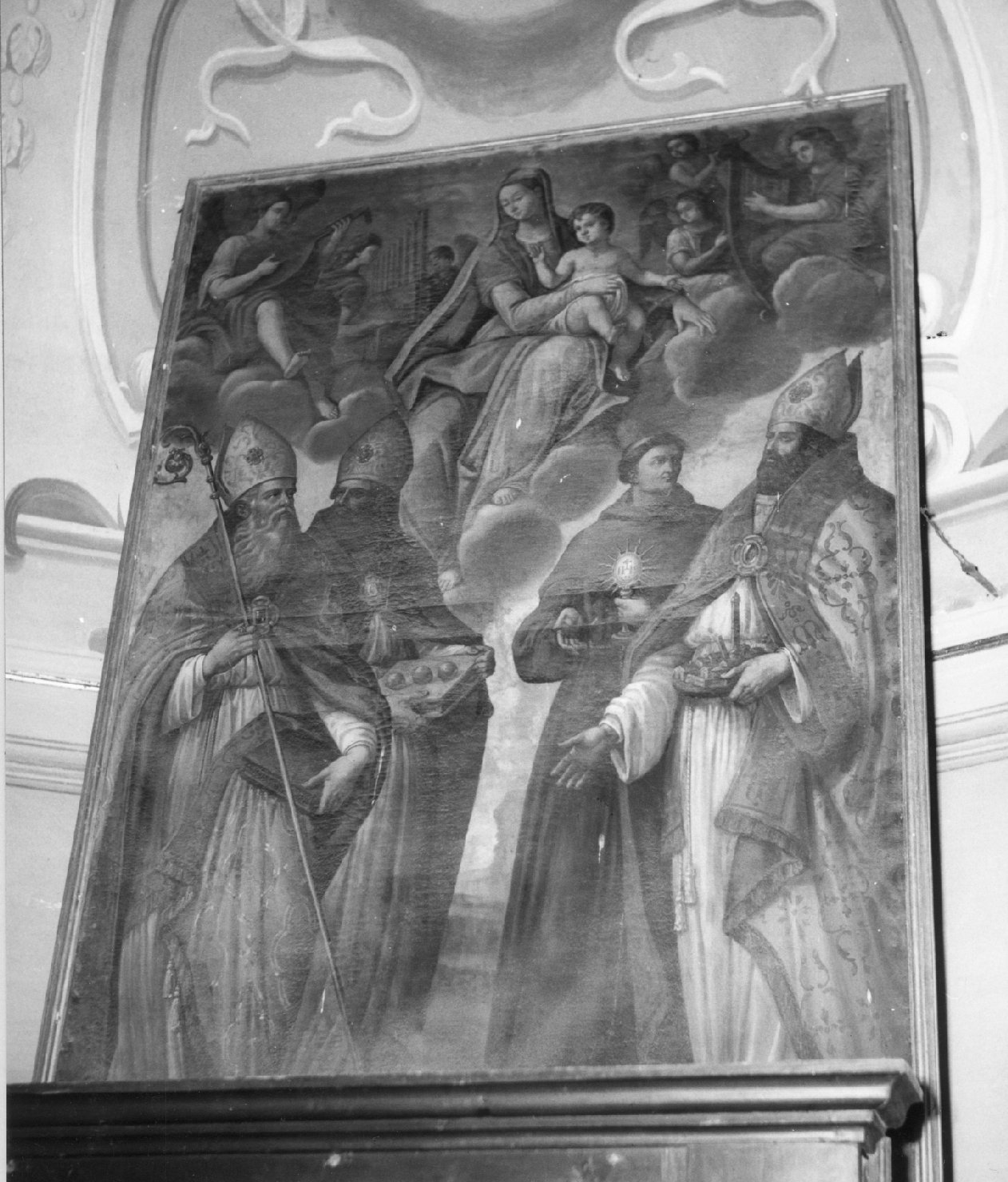 Madonna con Bambino e Santi (dipinto) - ambito bolognese (sec. XIX)