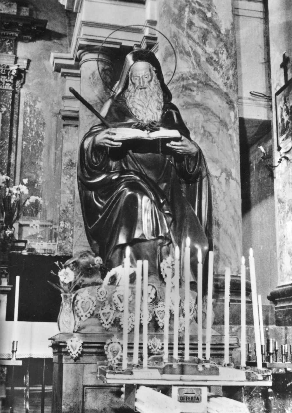 Sant'Antonio Abate (statua) - bottega faentina (sec. XIX)