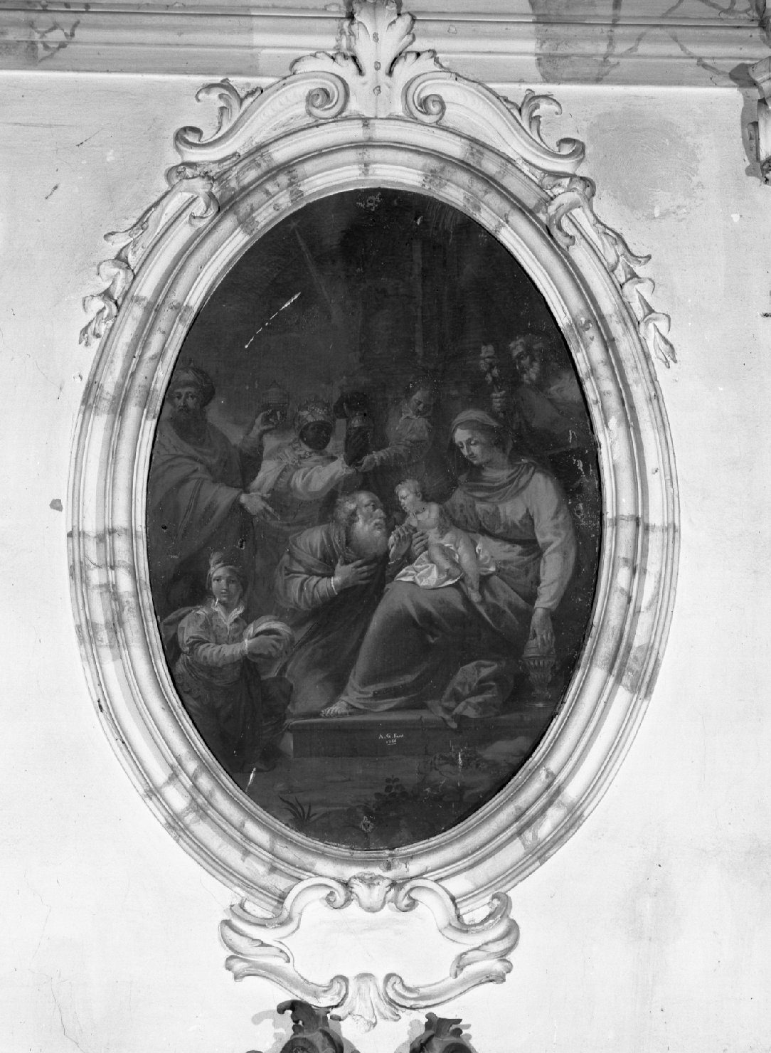 adorazione dei Re Magi (dipinto) di Gottarelli Angelo (sec. XVIII)
