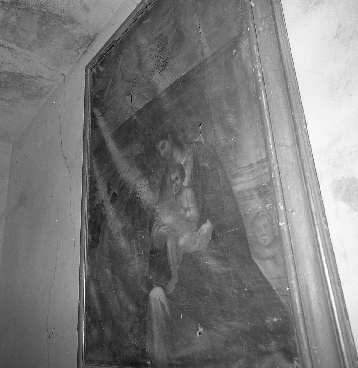 Madonna con Bambino e Santa Caterina (dipinto) - ambito emiliano-romagnolo (sec. XVII)