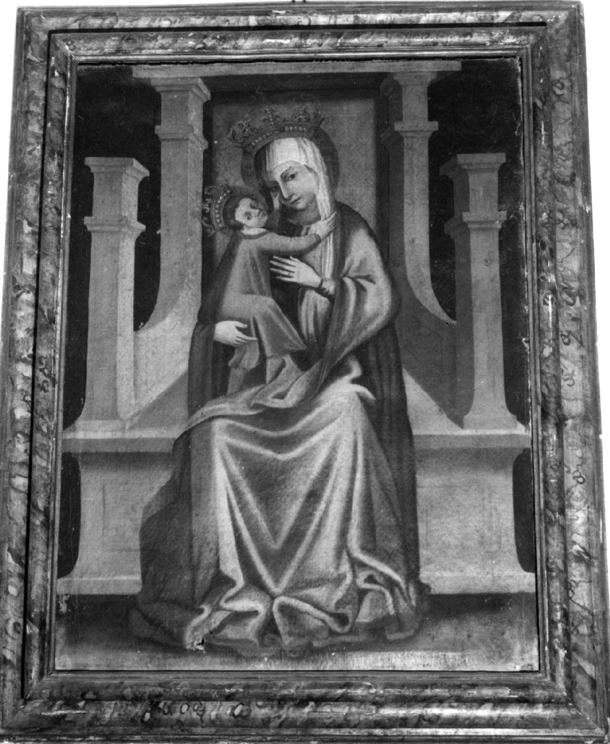 Madonna del Popolo, Madonna in trono col Bambino (dipinto) - ambito emiliano-romagnolo (fine sec. XV)