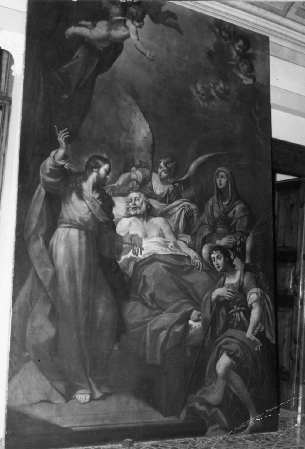 morte di San Giuseppe (dipinto) di Fornioni Gian Andrea (metà sec. XVIII)