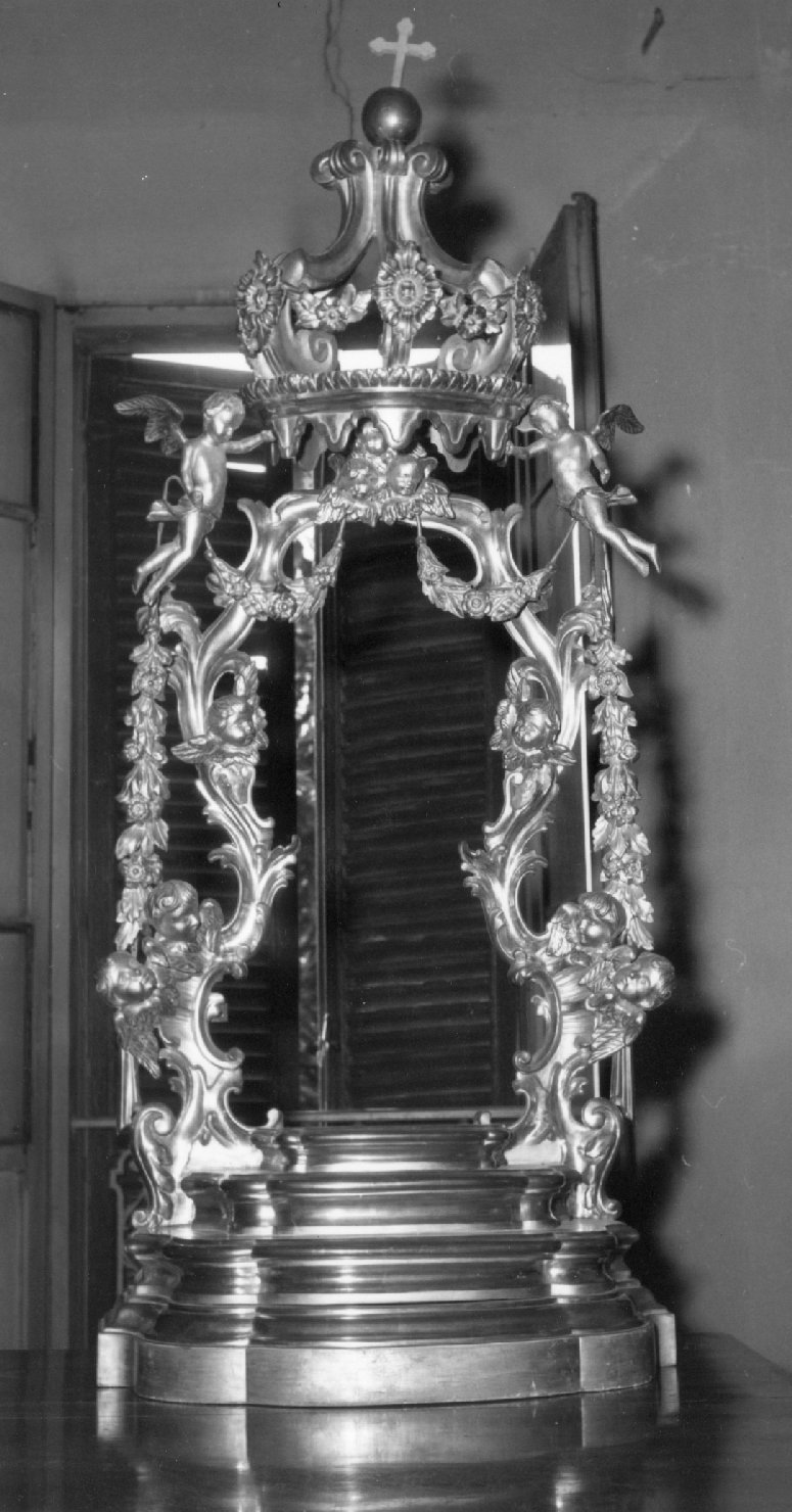 tronetto per esposizione eucaristica - bottega emiliano-romagnola (sec. XVIII)