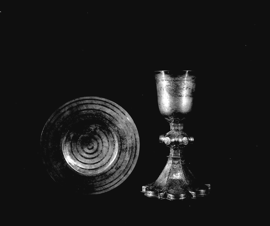 calice con patena - bottega Italia settentrionale (sec. XV, sec. XVIII)