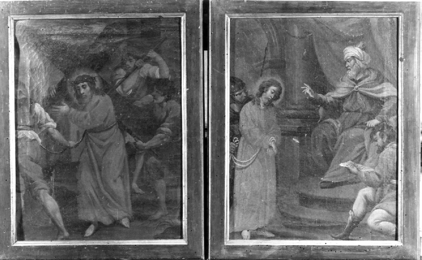 stazioni della via crucis (dipinto) - ambito emiliano (sec. XVIII)