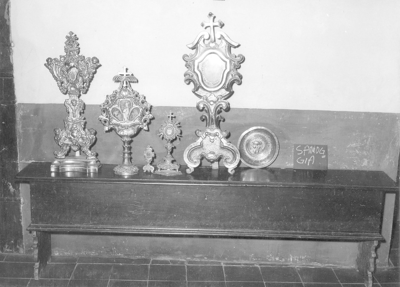 reliquiario - a ostensorio, coppia - bottega italiana (secc. XVIII/ XIX)