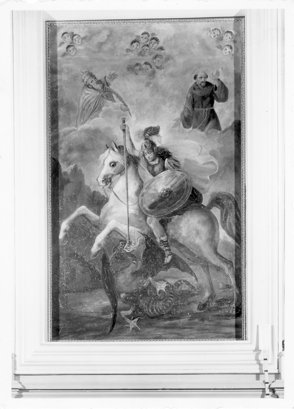 San Giorgio e il drago (pala d'altare) - ambito bolognese (sec. XVII)