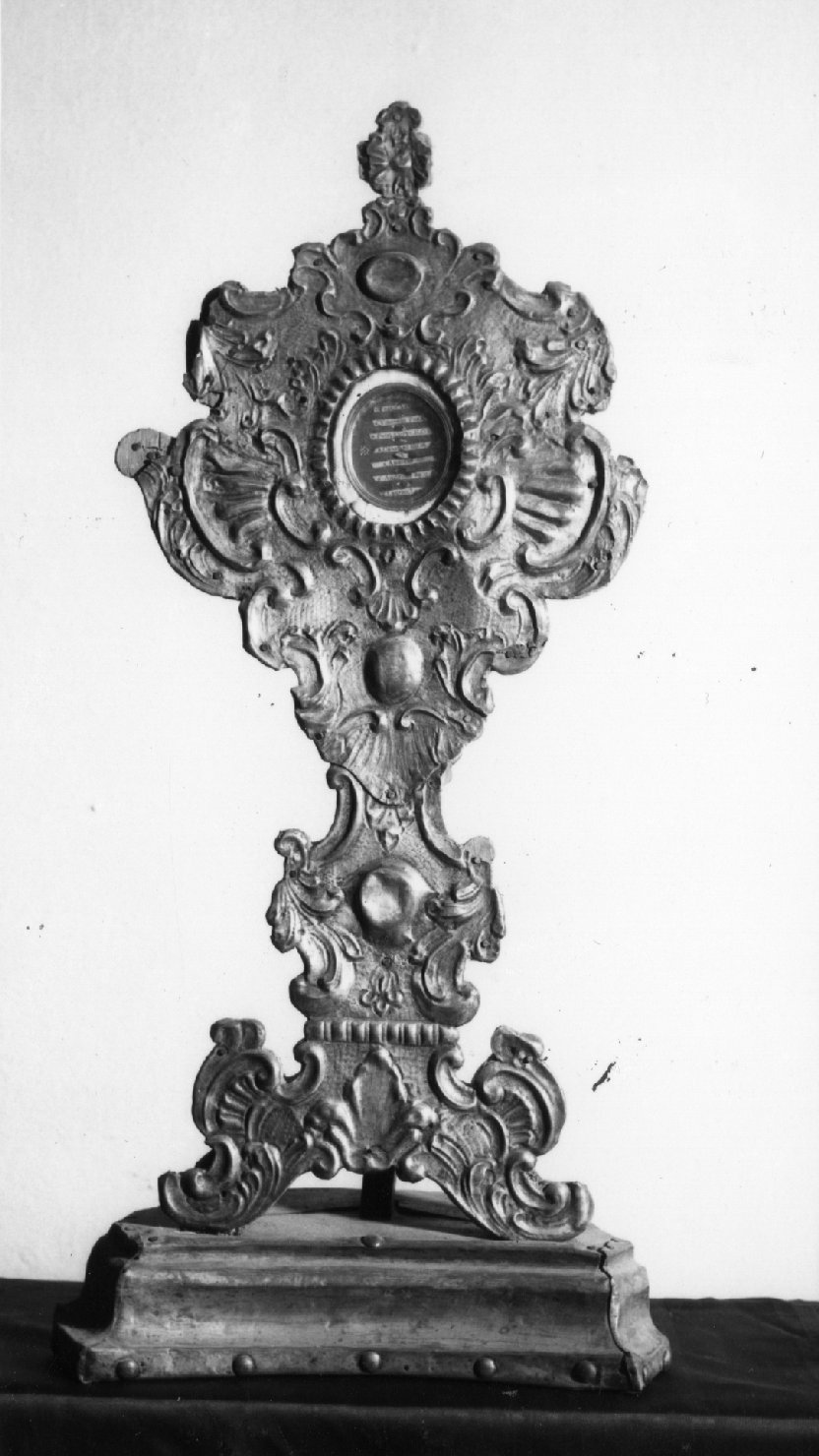 reliquiario - a ostensorio - bottega imolese (sec. XVIII)