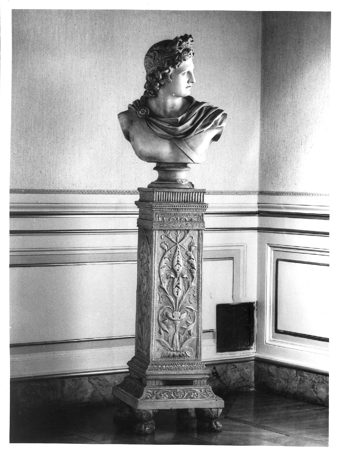 testa di guerriero (?) (scultura) - bottega italiana (secc. XIX/ XX)