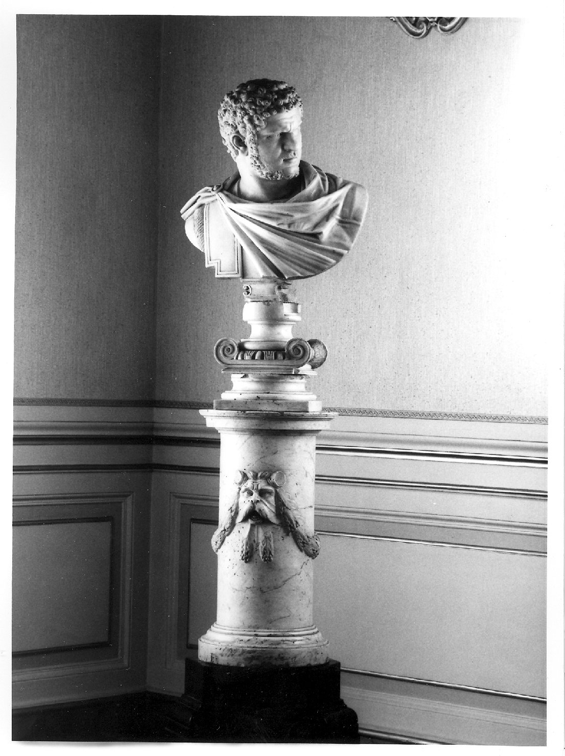 busto virile (scultura) - bottega italiana (secc. XIX/ XX)