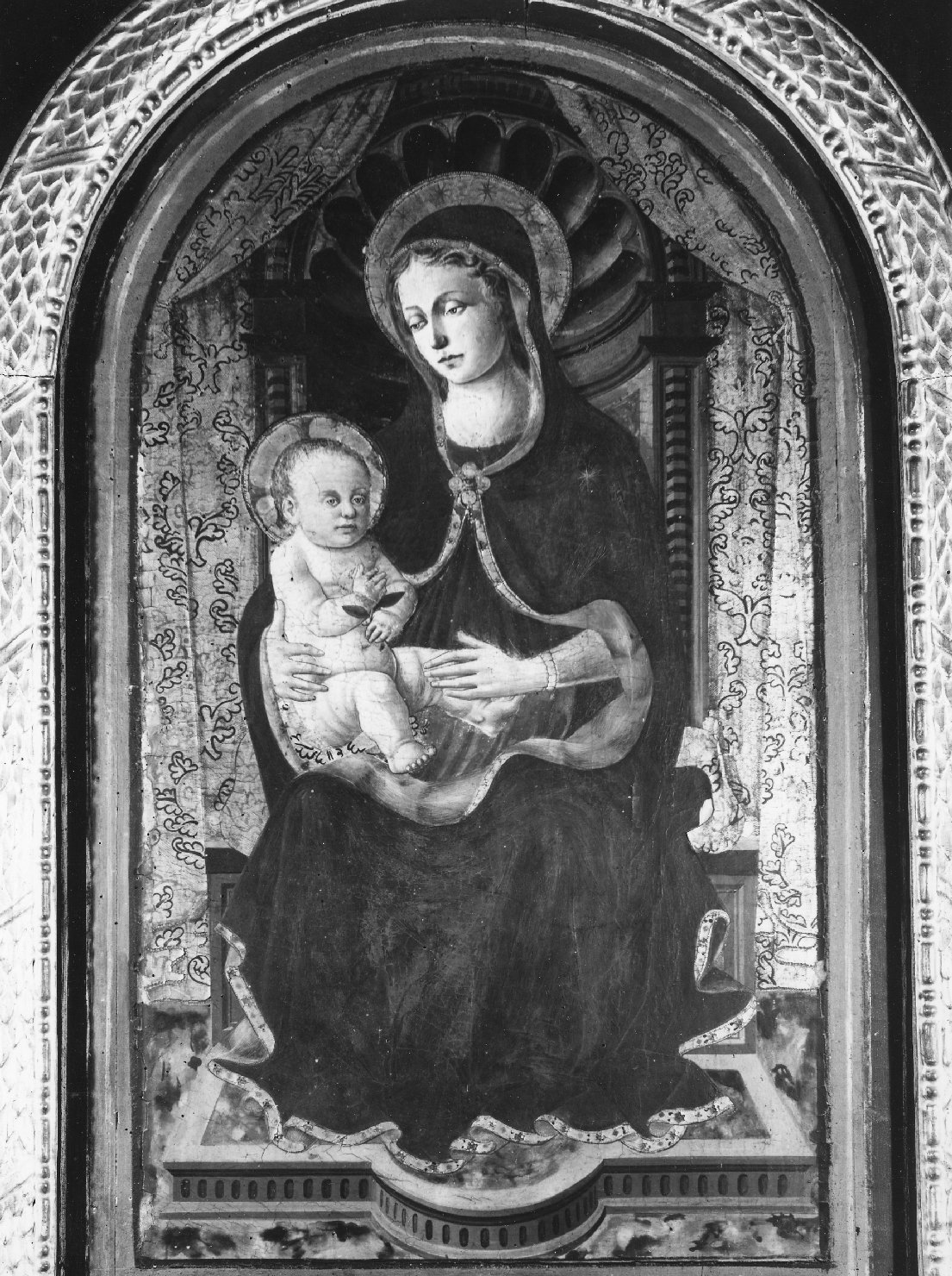 Madonna con Bambino (dipinto) di Giovan Francesco da Rimini (attribuito) (metà sec. XV)